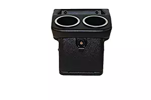 VIP DSCBXBA Club Car DS Console Box Floor Model with cupholder and Storage Area - Black ABS