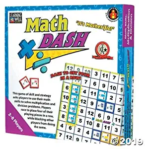 Fun Express Math Dash Multiplication & Division - 1 Piece - Educational and Learning Activities for Kids