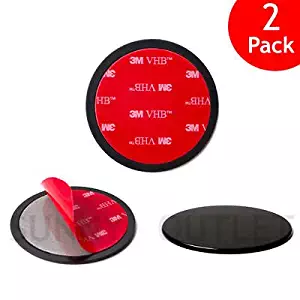 Navitech 80mm (TWIN PACK) Circular Adhesive Universal Dash Disc For Use With Windscreen Suction Cups For the Vantrue N2 Pro