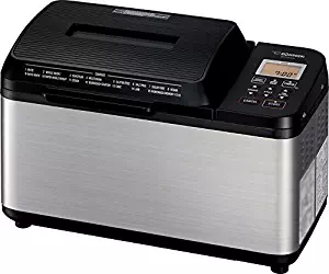 Zojirushi BB-PDC20BA Home Bakery Virtuoso Plus Breadmaker 2 lb. loaf of bread Stainless Steel/Black