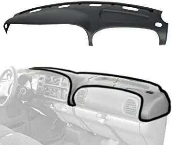 Foundation Deals Grey Dash Cover for Dodge Ram 1998-2002 Molded Dashboard Overlay Cap