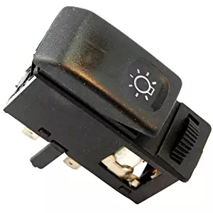 HQRP Head Light/HeadLight Switch Dash Button for VW GOLF Mk2 (19E, 1G1) 1985 1986 1987 1988 1989 1990 1991 1992 replacement plus HQRP UV Meter
