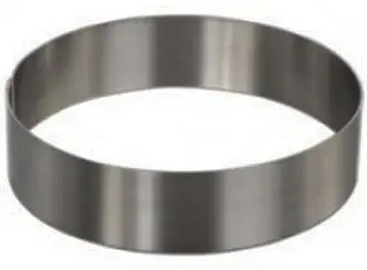 Round Cake Mold/Pastry Ring, S/S, Heavy Gauge. (6" D x 2"H)