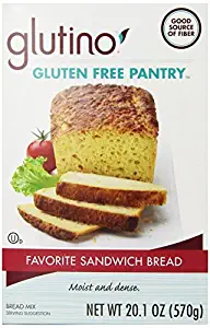 Glutino Gluten Free Pantry Favorite Sandwich Bread Mix 20.1 Ounce (Pack of 6)