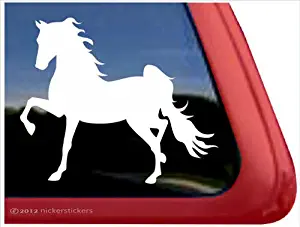 Saddlebred Horse Trailer Vinyl Window Decal Sticker