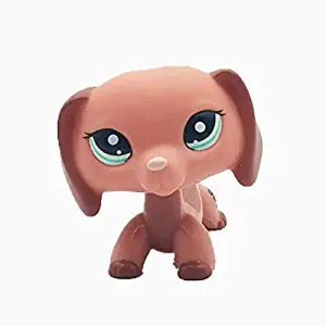 Cute Animal Pet Pink Dachshund Dog Collection Child Girl Boy Figure Toy