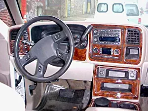 CHEVROLET CHEVY SUBURBAN INTERIOR BURL WOOD DASH TRIM KIT SET 2003 2004 2005 2006