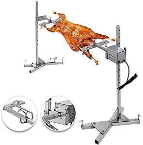 VBENLEM BBQ Rotisserie Kit 90 to 125LB Pig Spit Rotisserie Grill 40W Universal Rotisserie Kit for Grill 51 inches Pig Rotisserie Motor Kit Heavy Duty for Pig Rotisserie Hog Lamb