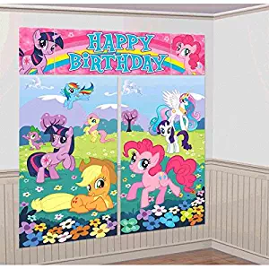 Scene Setters Wall Decorating Kit | My Little Pony Friendship Collection | Birthday