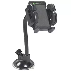 Bracketron Universal Grip-iT Rotating Windshield Car Mount Phone Holder Cradle Hands Free iPhone X 8 Plus 7 SE 6s 6 5s 5 4s Samsung Galaxy S9 S8 S7 S6 S5 Note Google Pixel 2 XL LG Nexus Sony PHW-203-BL