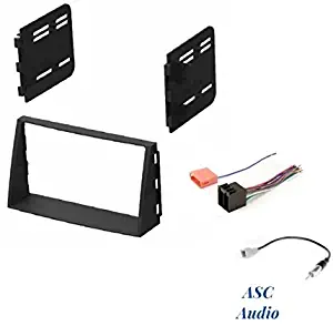 ASC Audio Car Stereo Install Dash Kit, Wire Harness, Antenna Adapter Combo for Installing an Aftermarket Double Din Radio for 2010 2011 Kia Soul