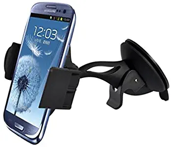 Premium Car Mount Phone Holder Windshield Swivel Cradle Stand Window Glass Dock Strong Suction for Verizon LG G6 - Verizon LG Google Nexus 5 - Verizon LG K20 V - Verizon LG K8 V - Verizon LG Lancet