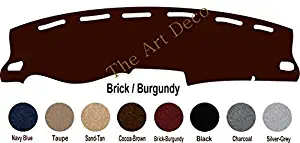 Premium Custom Carpet Dash Cover for Subaru Impreza -Please Select All The Options (WRX ONLY; Same with & W/O NAV Fits 2008~2014, Brick-Burgundy)