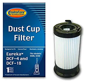 EnviroCare Replacement HEPA Vacuum Filter for Eureka DCF-4/DCF-18 5500 and 5550 Uprights