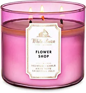 White Barn Bath & Body Works Flower Shop Scented Candle 3 Wick 14.5 OZ