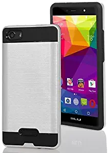 BLU Advance 5.0 HD A050U ,BLU Dash X2 D110U Case, High Impact Hybrid Slim Shockproof Protector Case For BLU Advance 5.0 HD A050U ,BLU Dash X2 D110U -SILVER(Doesn't fit Blu Advance 5.0)