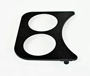 2 GAUGE HOLE PANEL, BLACK, dune buggy vw baja bug