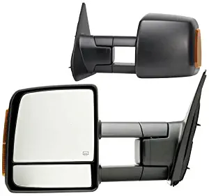 Fit System 70103-04T Toyota Tundra Driver/Passenger Side Replacement Mirror Set with Turn Signal and Dual Glass