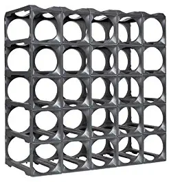 Stakrax - Stackable, Modular Wine Rack - 50 Bottle Set