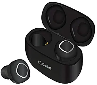 PRO Wireless V5 Bluetooth Earbuds for BLU Dash L2 Mini with Charging case for in Ear Headphones. (V5.0 Pro Black)