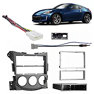 Nissan 370Z 2009-2018 Non-NAV Single/Double DIN Stereo Harness Radio Dash Kit