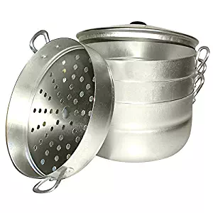 Aluminum 3-tiered Dumpling Steamer(Turkish Manty maker)