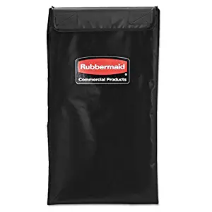 Rubbermaid 1881782 Collapsible X-Cart Replacement Bag, 4 Bushel, 220 Lbs, Vinyl, Black