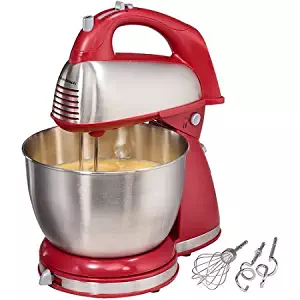 Hamilton Beach Classic Hand/Stand Mixer, Red