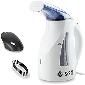 Handheld Garment Steamer for Clothes and Fabric - 30 Minute Powerful Steam 2 Min Fast Heat-up - Huge 400ml Capacity 1100W Portable Clothes Steamer 8ft Cord - Small to Use As Compact Travel Kettle