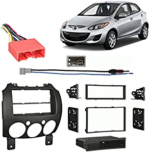 Mazda Mazda2 2011 2012 2013 2014 Multi DIN Stereo Harness Radio Install Dash Kit Package