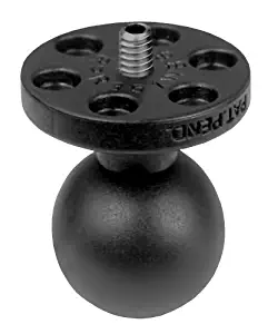 Ram Mount 1-Inch Diameter Ball with 1/4-Inch-20 Stud for Cameras, Video and Camcorders (Black)