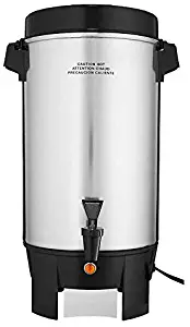 Focus Foodservice FCMLA042 42-Cup, Polished Aluminum Coffee Maker, Silver