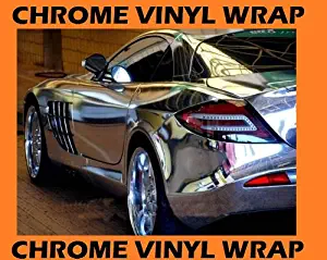 2003-2010 DODGE RAM 1500 2500 3500 Silver Chrome Hood Dash Mirror Roof Wrap Sheet Vinyl Decal 48'' x 60'' 2004 2005 2006 2007 2008 2009 03 04 05 06 07 08 09 10