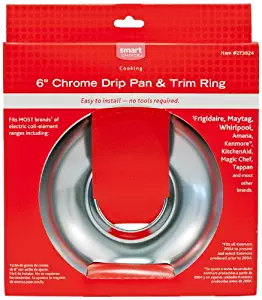 Frigidaire 5304458796 Pan and Ring Set. Chrome. 6-Inch