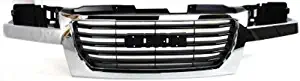 Crash Parts Plus Chrome Shell w/ Black Insert Grille Assembly for 2004-2012 GMC Canyon GM1200530