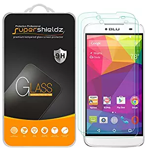 [2-Pack] Supershieldz for BLU (Dash X Plus) Tempered Glass Screen Protector, Anti-Scratch, Anti-Fingerprint, Bubble Free, Lifetime Replacement