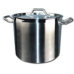 Winware Stainless Steel 32 Quart Stock Pot with Cover