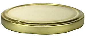 Nakpunar 24 pcs 110TW Gold Lids, BPA Free Plastisol Lined - 110mm Lug Lids for Glass Jars, Canning, Preserving