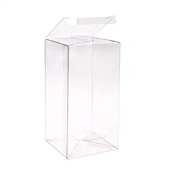 3" x 3" x 6" Crystal Clear Boxes Pop & Lock (25 Pieces) [FB59]