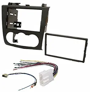 Nissan Altima 2007-2011 Double Din Aftermarket Radio Stereo Installation Dash Kit + Wire Harness and Antenna Adatper