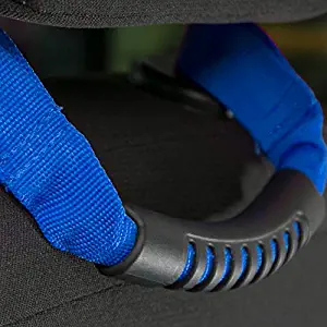 2 PCS Car Interior Armrest Front Seat Headrest Grab Handle for Jeep Wrangler TJ CJ YJ JK JL (Blue)