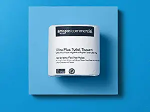 AmazonCommercial Ultra Plus Toilet Paper 400 Sheets per Roll, 24 Rolls - 416976