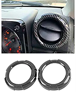 Jimny Carbon fiber Dash Board Air Vent Cover, Car Air Outer Vent Decorative Covers For Jimny 2019-2020 JB74 JB64