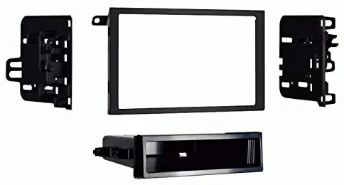 Carxtc Double or Single Din Install Car Stereo Dash Kit for a Aftermarket Radio Fits 2003-2004 GMC Sonoma Trim Bezel is Black