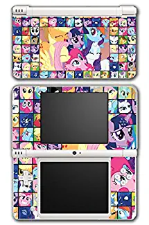 My Little Pony Friendship is Magic MLP Pinkie Pie Rarity Rainbow Dash Twilight Sparkle Applejack Friends Collage Video Game Vinyl Decal Skin Sticker Cover for Nintendo DSi XL System