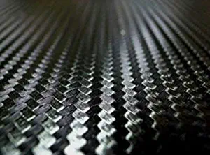 TRUE LINE Automotive Black Carbon Fiber Vinyl 3D Hood Mirror Pillar Roof Wrap Twill Weave Sheet Roll (60X60'')