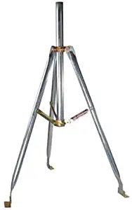 Diamond 3' FT Tripod Mount Satellite Antenna with 2" Inch OD Mast 28 Inch Mast 1.66 and 2 Inch O.D. Dish 3' Tri-Pod 2" Mast TV Off-Air Outdoor Signal Support BracketSpecifications