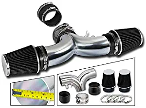 Rtunes Racing Short Ram Air Intake Kit + Filter Combo BLACK Compatible For 94-96 Impala SS / 94-96 Caprice 4.3L/5.7L V8 Dual (with 2 Filters) …