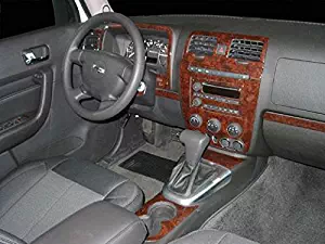 Hummer H3 H-3 H 3 Interior BURL Wood Dash Trim KIT Set 2006 2007 2008 2009 2010 2011