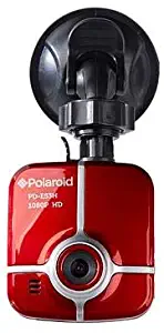 Polaroid 1080p HD Dash Cam with 16GB microSDHC Card in RED (Renewed)